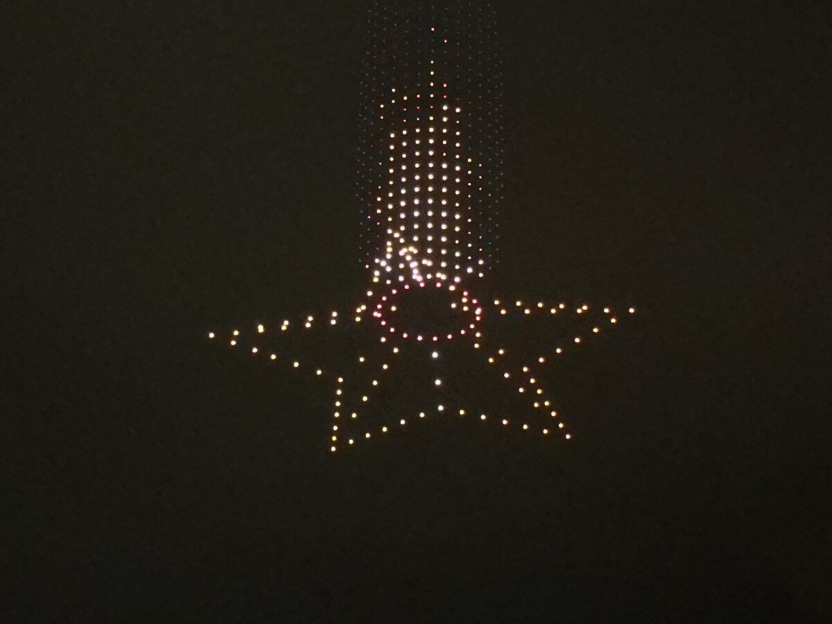 Шоу дронов в честь Дня Победы прошло в Алматы (фото)