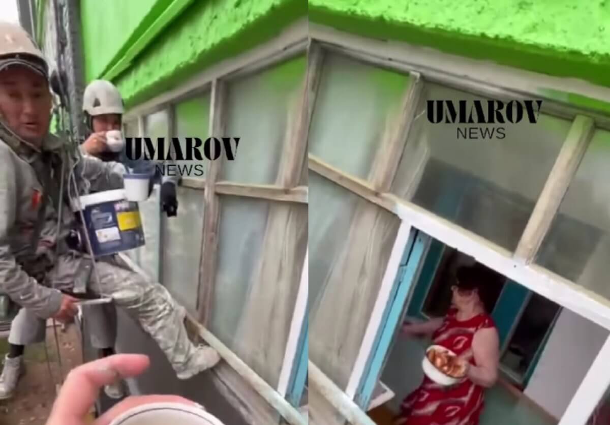 Чай и пирожки на высоте: казахстанка растрогала пользователей Казнета