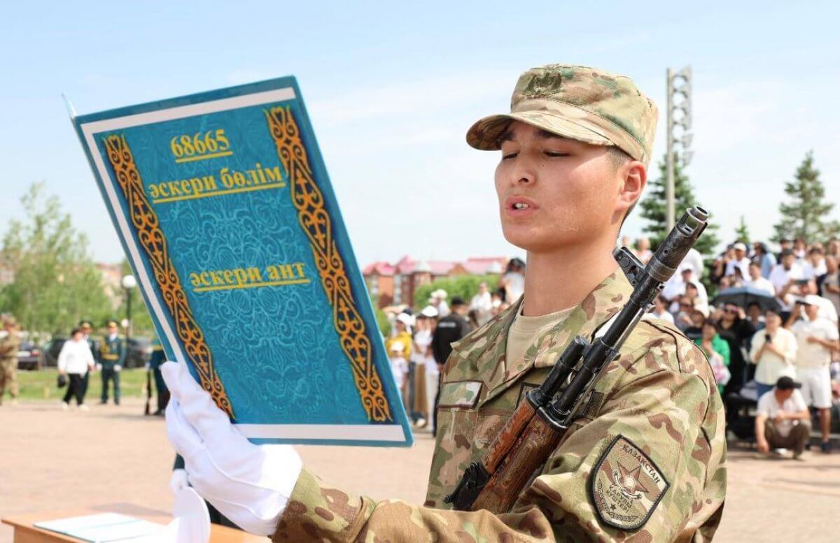 В Астане солдаты столичной бригады дали клятву на верность Родине