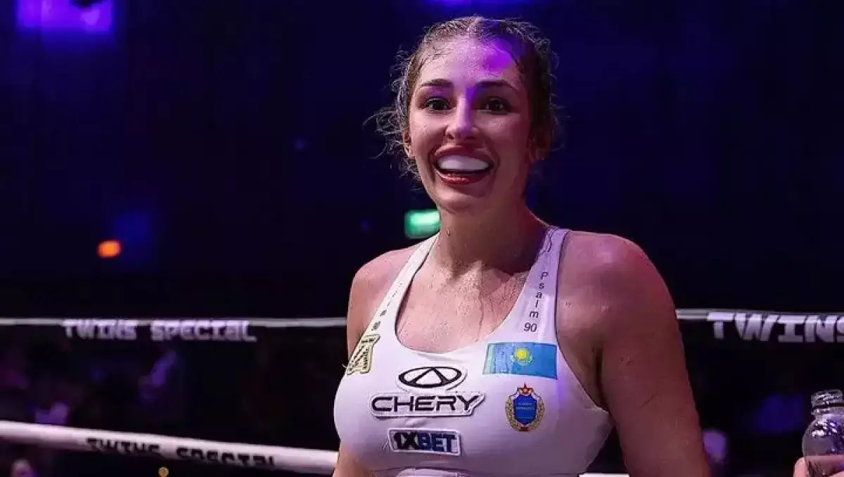 Ангелина Лукас выступила в Таразе и защитила чемпионский пояс