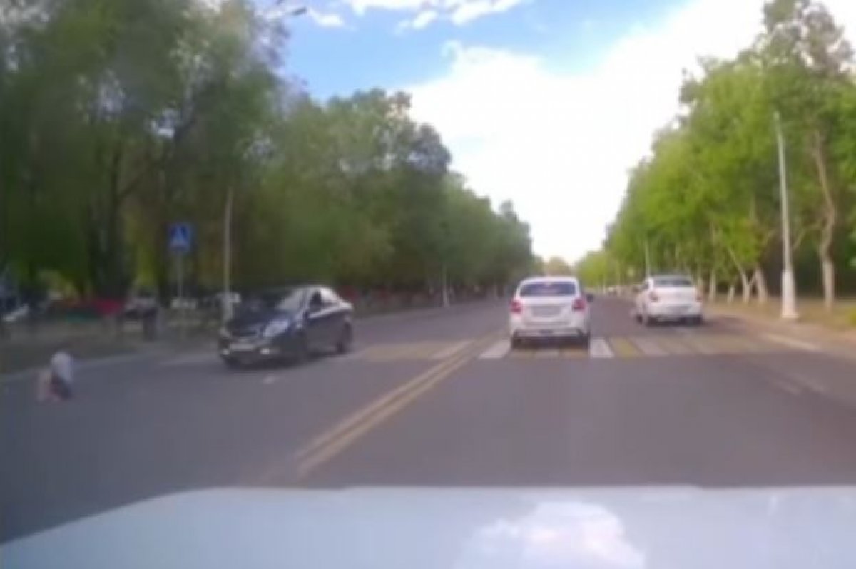 Chevrolet Cobalt сбил пешехода в Караганде