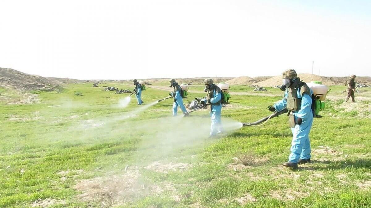 Специалисты войск РХБЗ отмечают профессиональный праздник