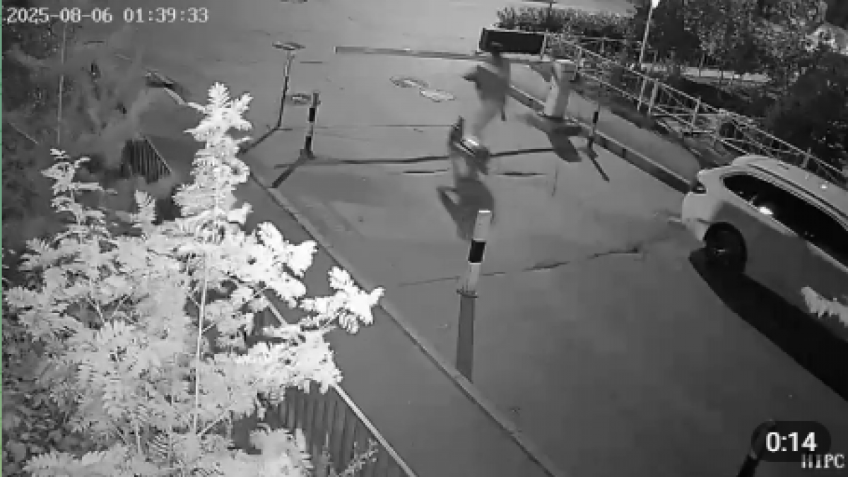 Самокатчик снес шлагбаум у ЖК в Астане (ВИДЕО)