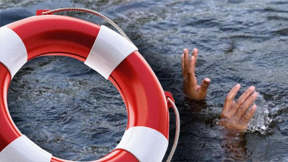 Парень едва не утонул в Каспийском море