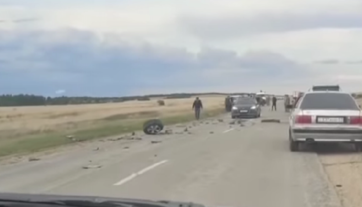 Жесткое ДТП под Степногорском: есть пострадавшие (ВИДЕО)