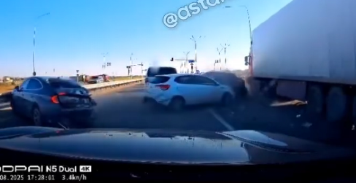 Массовое ДТП произошло близ Астаны