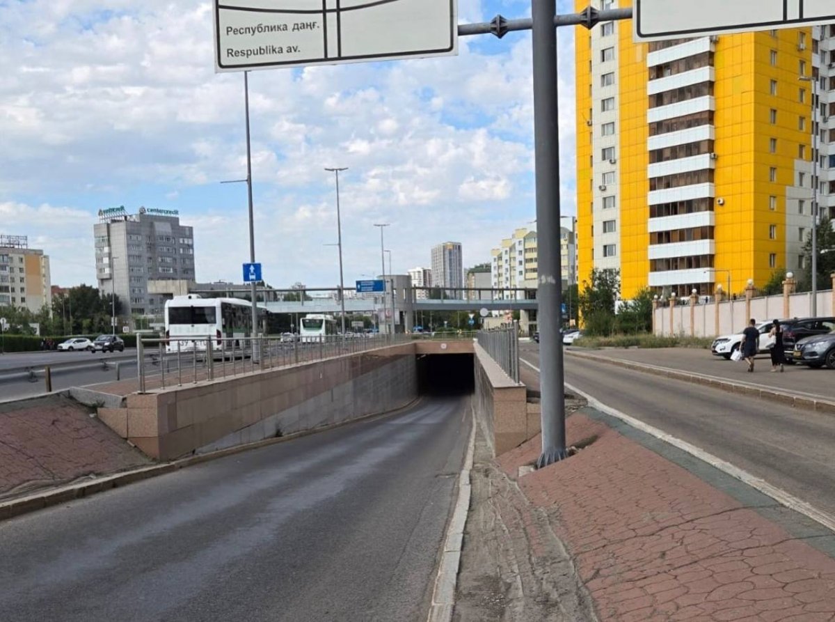 Движение по подземному тоннелю ограничено до конца сентября в Астане