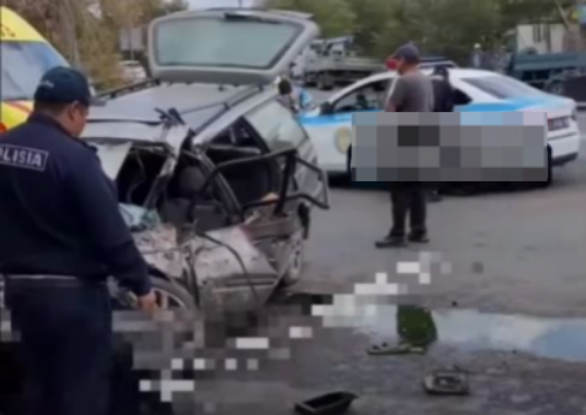 Смертельное ДТП произошло в Караганде (ВИДЕО)