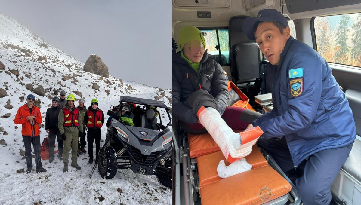 Туристка из Израиля сломала ногу на пике Пионер близ Алматы