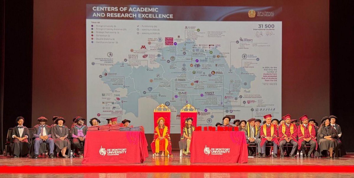 Первую церемонию выпуска провел De Montfort University Kazakhstan