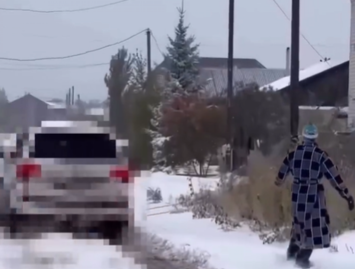 Павлодарец катался на сноуборде, уцепившись за внедорожник: полиция наказала обоих