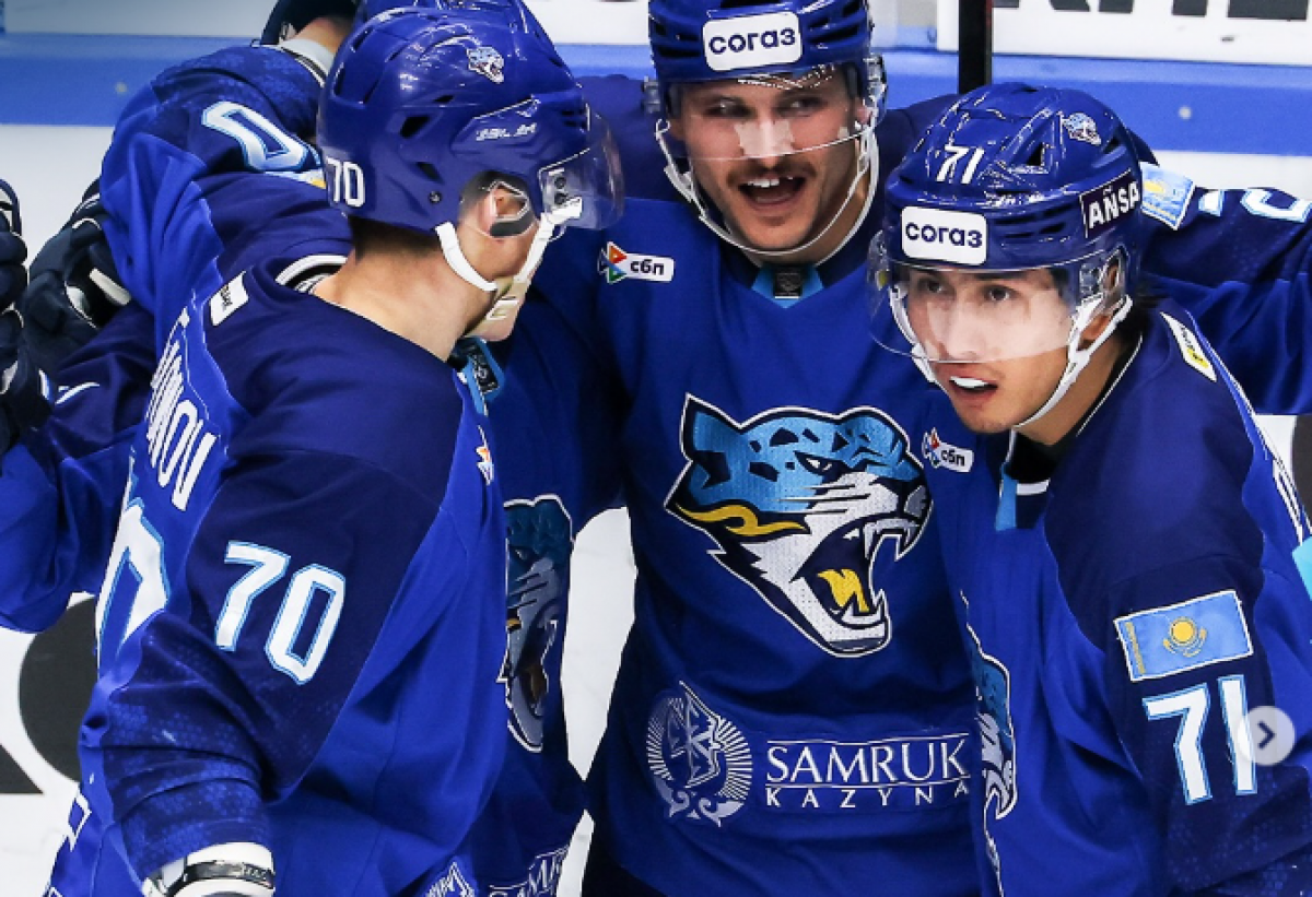 ХК "Барыс" уверенно обыграл "Авангард" в матче КХЛ