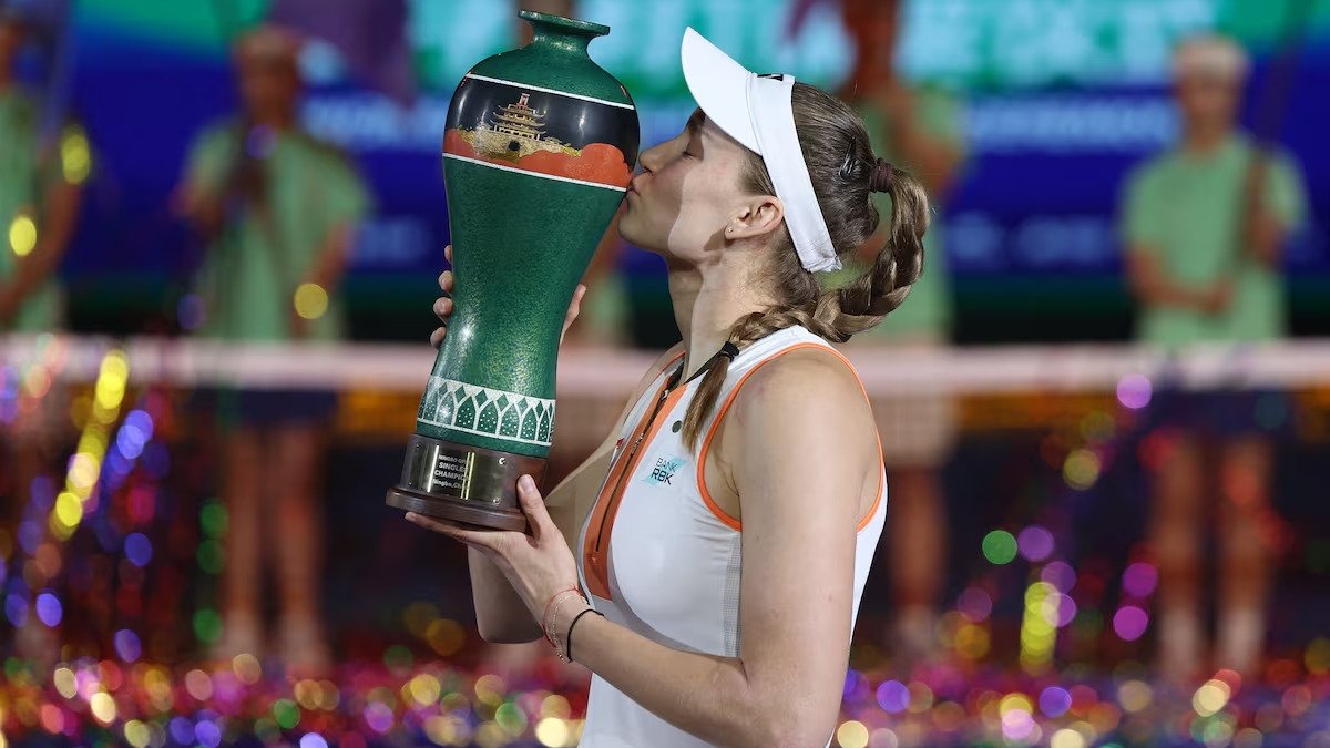 Рыбакина обратилась к фанатам после победы на турнире в Китае