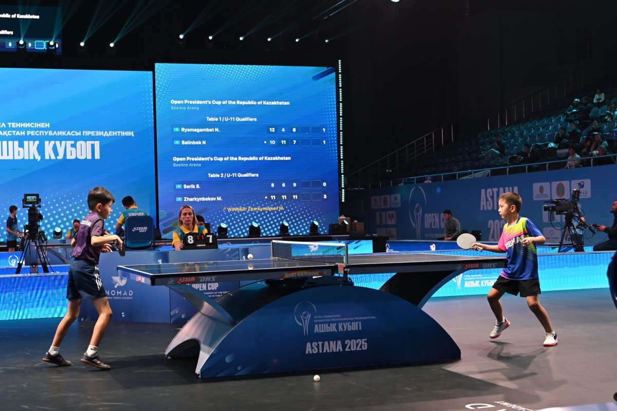 Определились первые чемпионы Открытого Кубка президента РК по настольному теннису