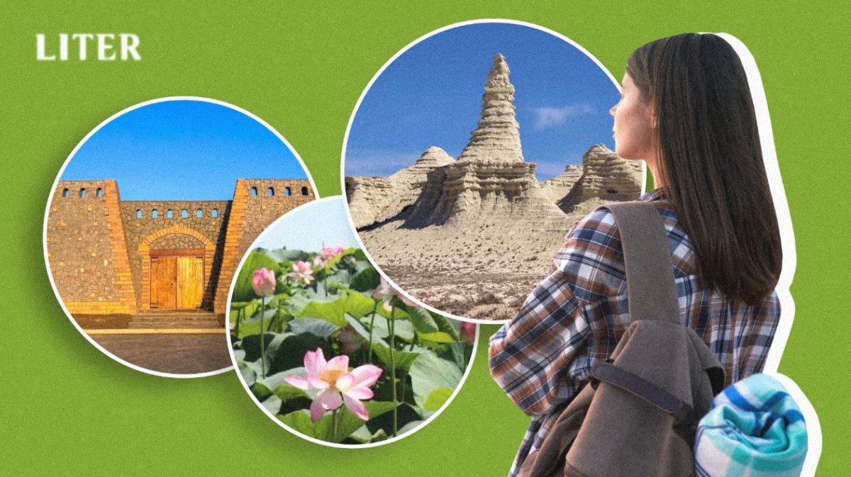 Розовые лотосы и белые скалы: куда поехать в Атырауской области