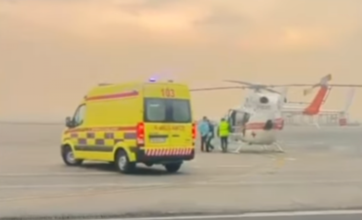 Трагедия в Туркестанской области: пострадавшего при пожаре доставили в Шымкент