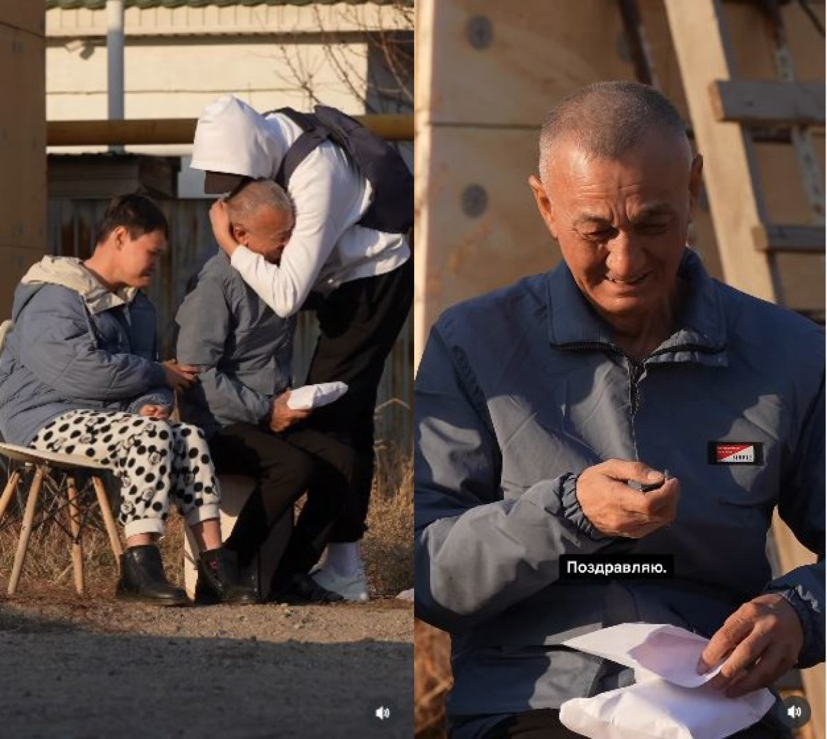 Человек в маске помог вдовцу, воспитывающему ребенка-инвалида (ВИДЕО)