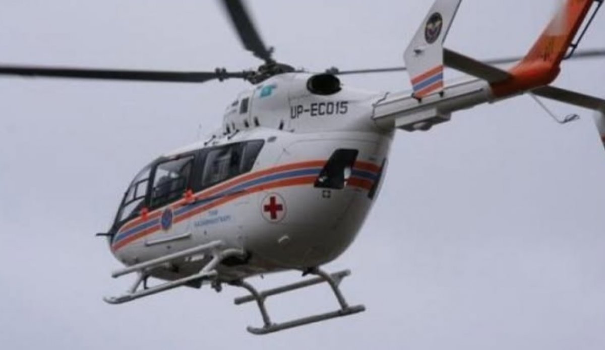 Новорожденного экстренно доставили вертолетом в Актобе (ВИДЕО)