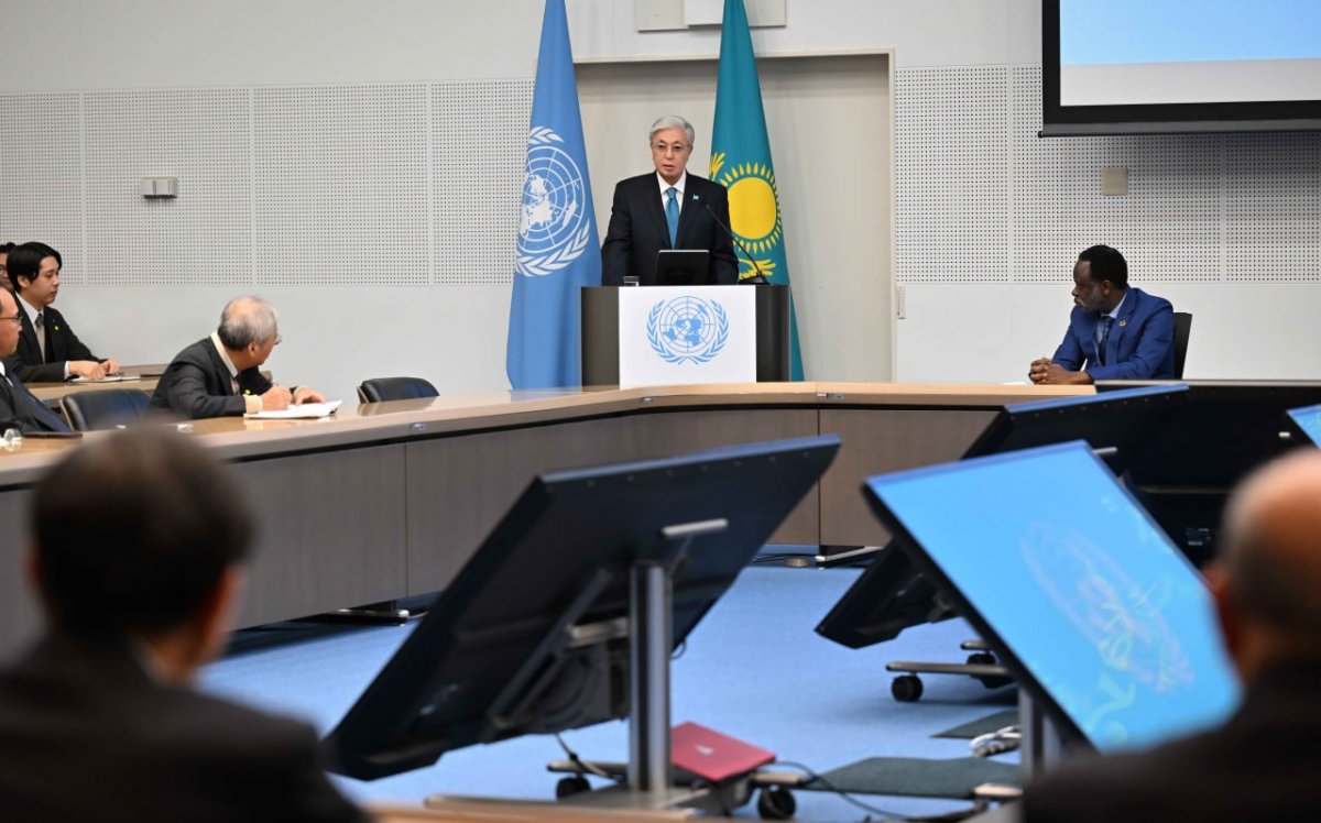 Токаев выступил с лекцией в Университете ООН в Токио