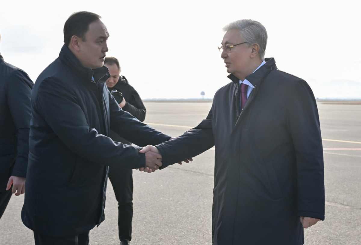 Токаев прибыл с рабочей поездкой в Жамбылскую область