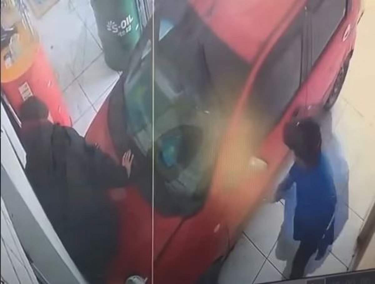 Автоледи прижала мужчину к стене на СТО в Шымкенте (ВИДЕО)