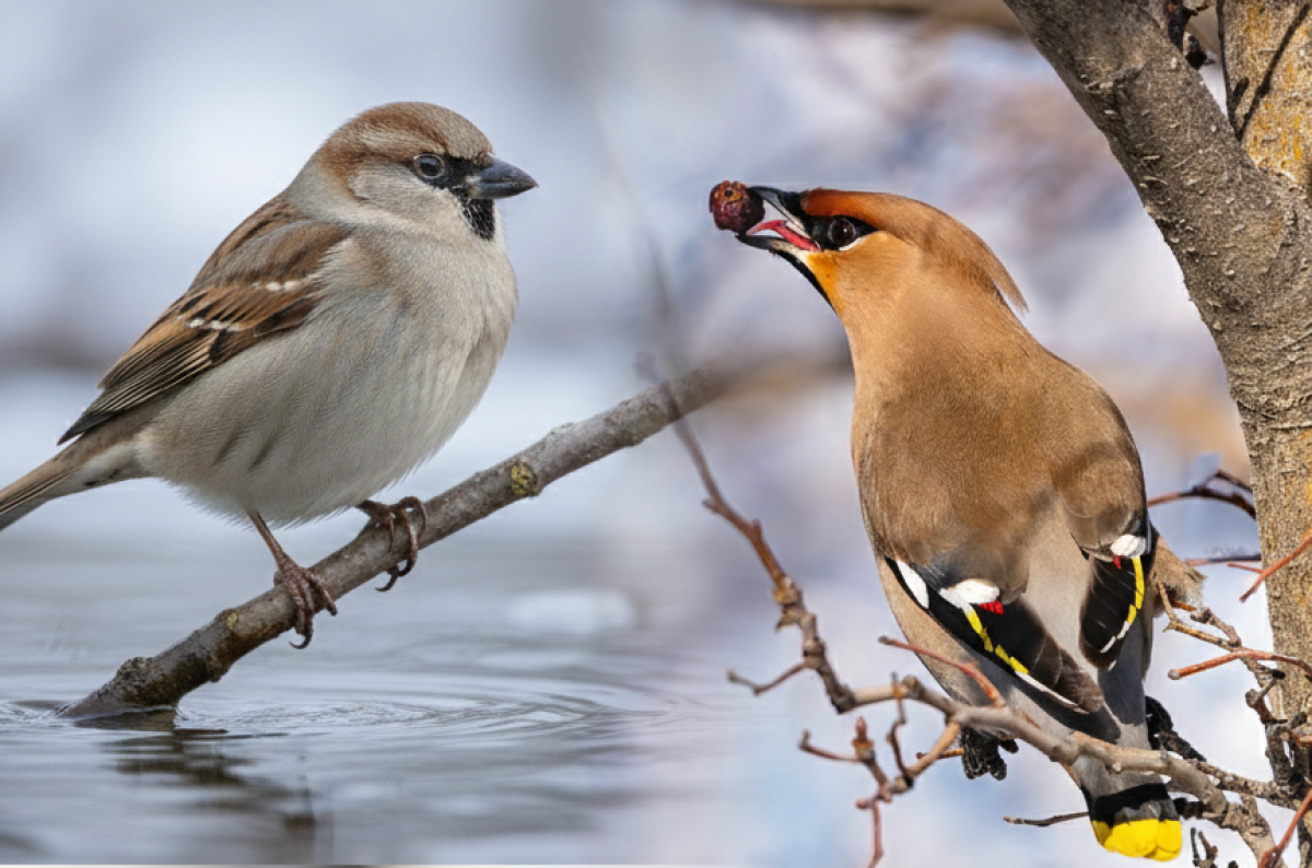 Алматинский фотограф показал редкие кадры пернатых, спустившихся из предгорий в город (ФОТО)