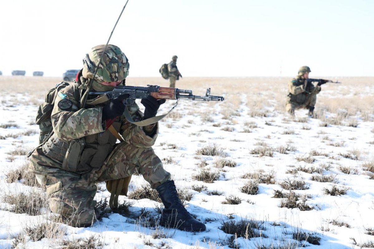 Десантно-штурмовые войска Казахстана проходят проверку боеготовности