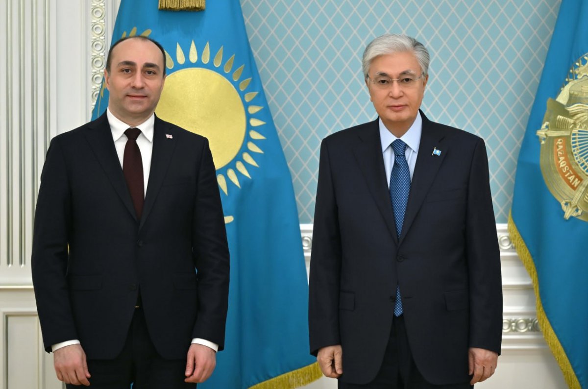 Токаев принял главу МВД Грузии Гелу Геладзе