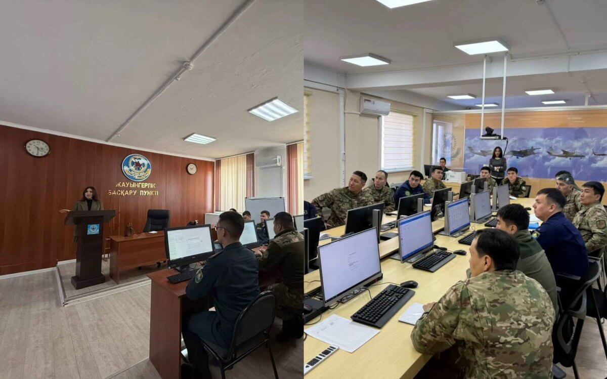 Военнослужащие Нацгвардии РК посетили тренинг по работе с ИИ