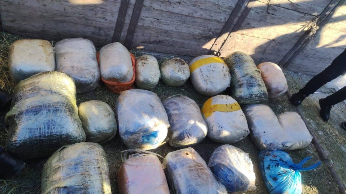 Более 200 кг наркотиков нашли в тайнике при проверке грузовика в Костанайской области