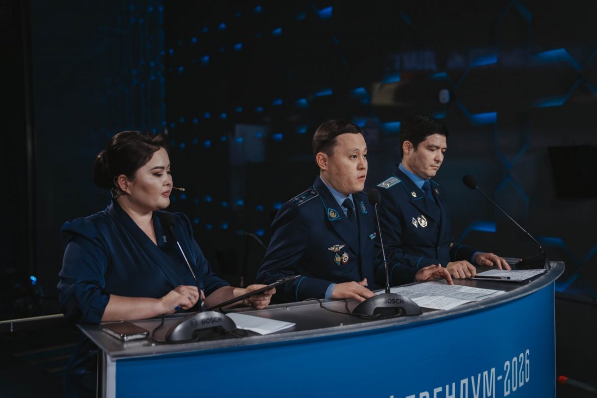 Обстановка на участках референдума стабильная - МВД РК