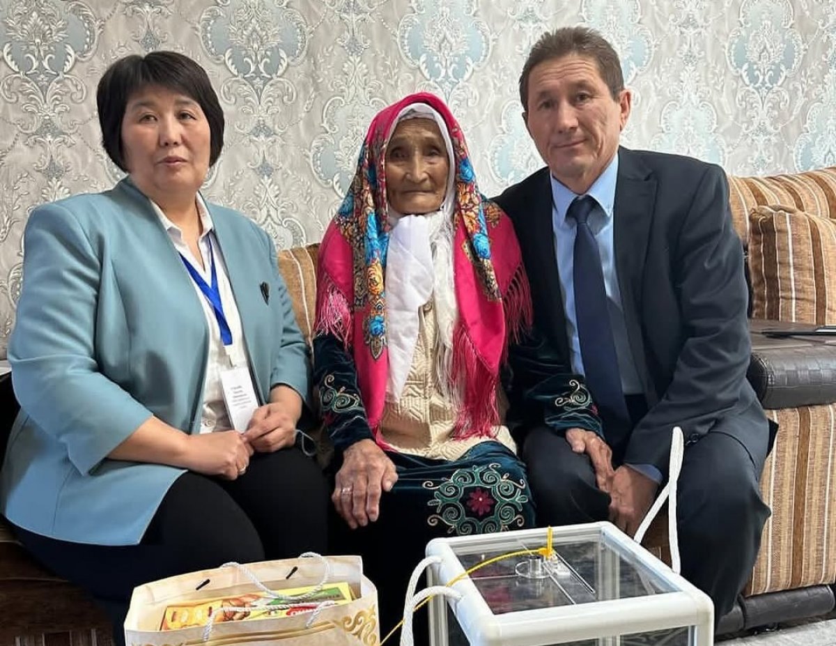 Самая пожилая казахстанка в возрасте 116 лет приняла участие в голосовании