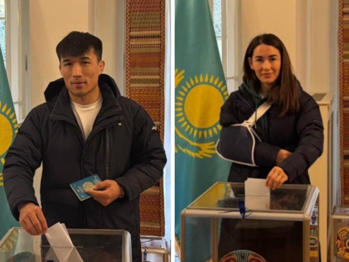 Гусман Кыргызбаев и Абиба Абужакынова пришли голосовать в Чехии