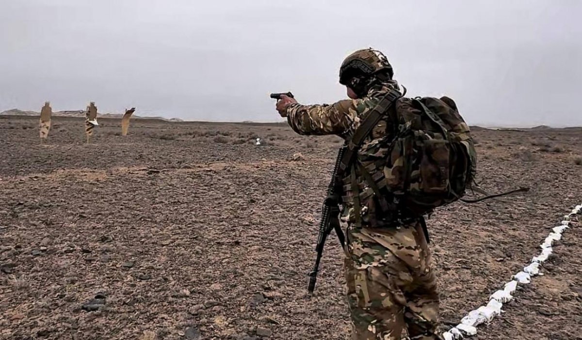 В учебном центре "Коктал" проходят сборы подразделений Десантно-штурмовых войск