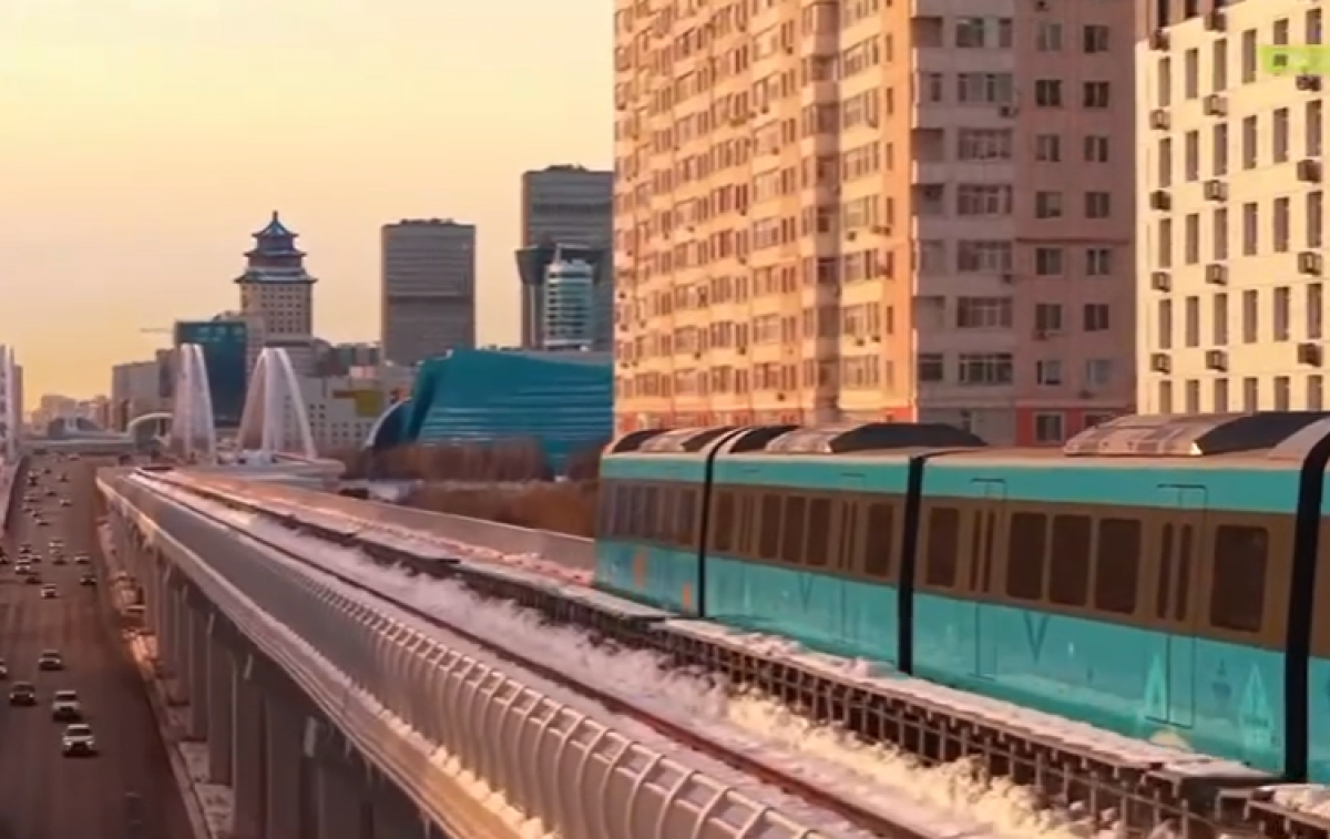 LRT достигла скорости 80 км/ч на тестовой линии в Астане