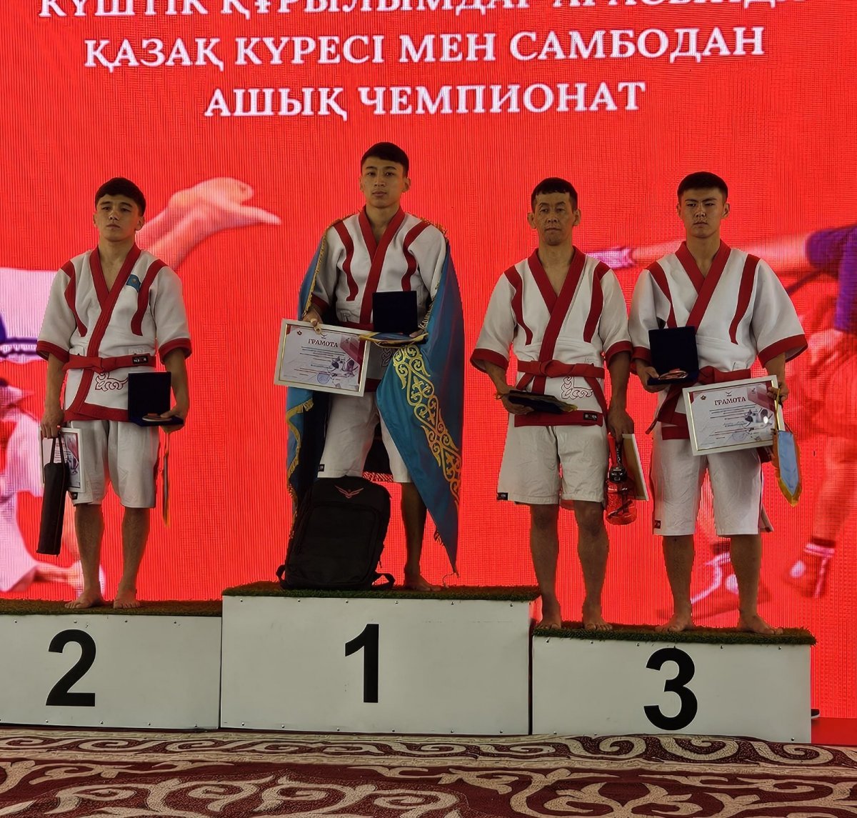 Нацгвардия МВД РК оказалась в числе лидеров чемпионатов по қазақ күрес и спортивному самбо