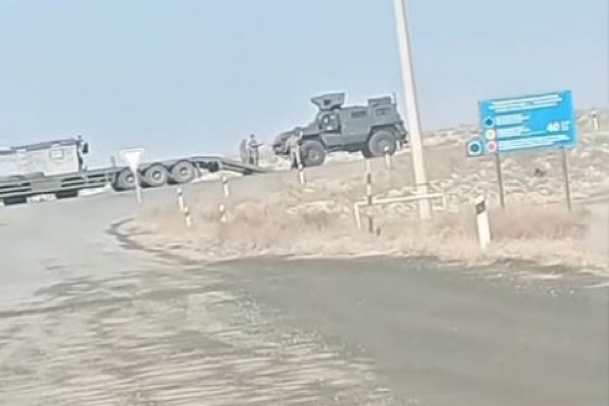 Военная техника напугала жителей Атырауской области (ВИДЕО)