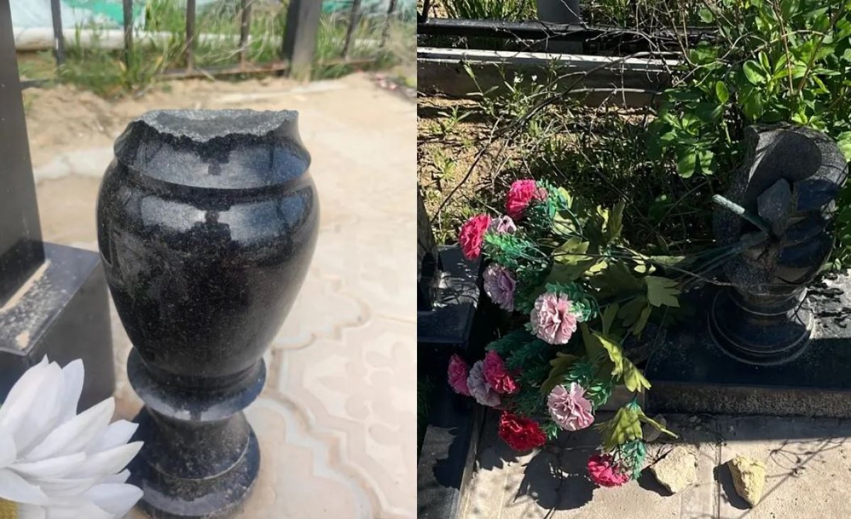 Вандалы разгромили могилы в Актау