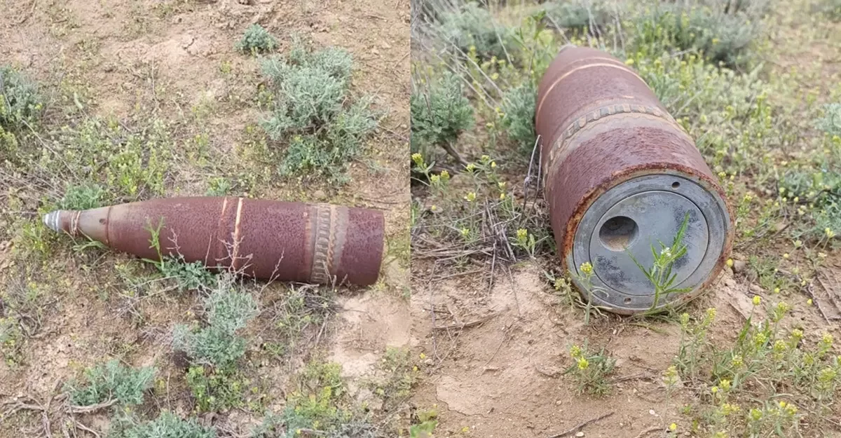 Грибник наткнулся на боеприпас в степи Актау