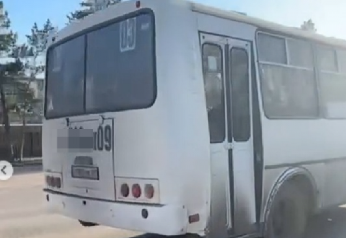 Водитель автобуса напал на пассажира из-за еды в Темиртау (ВИДЕО)