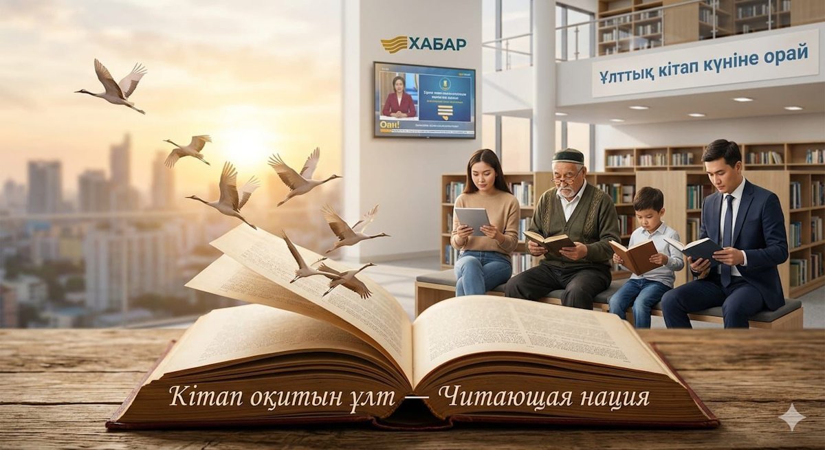 Телеканал “Хабар” и ОФ “Читающая нация” запускают масштабный медиапроект к Национальному дню книги