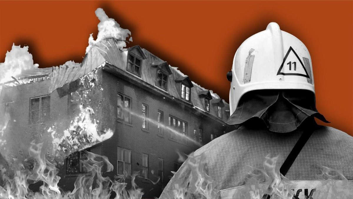 Торговый павильон сгорел дотла на Левом берегу в Астане