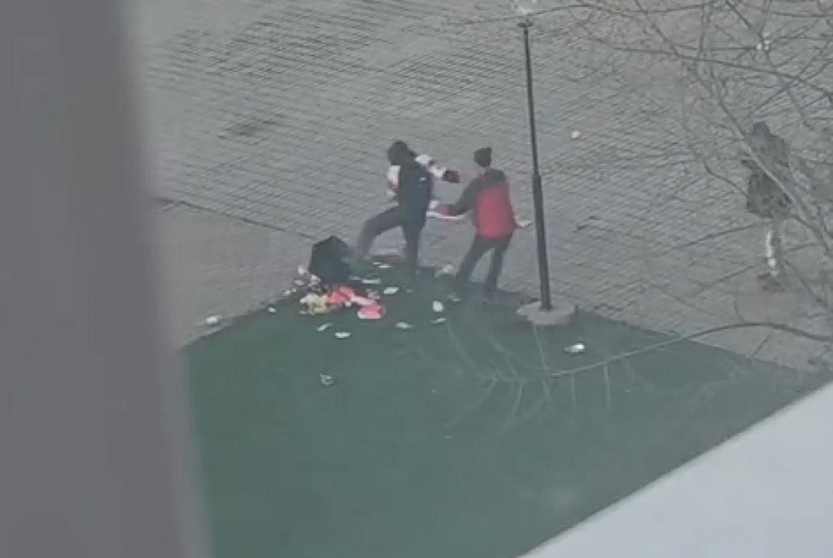 Трое парней устроили погром в парке ВКО (ВИДЕО)