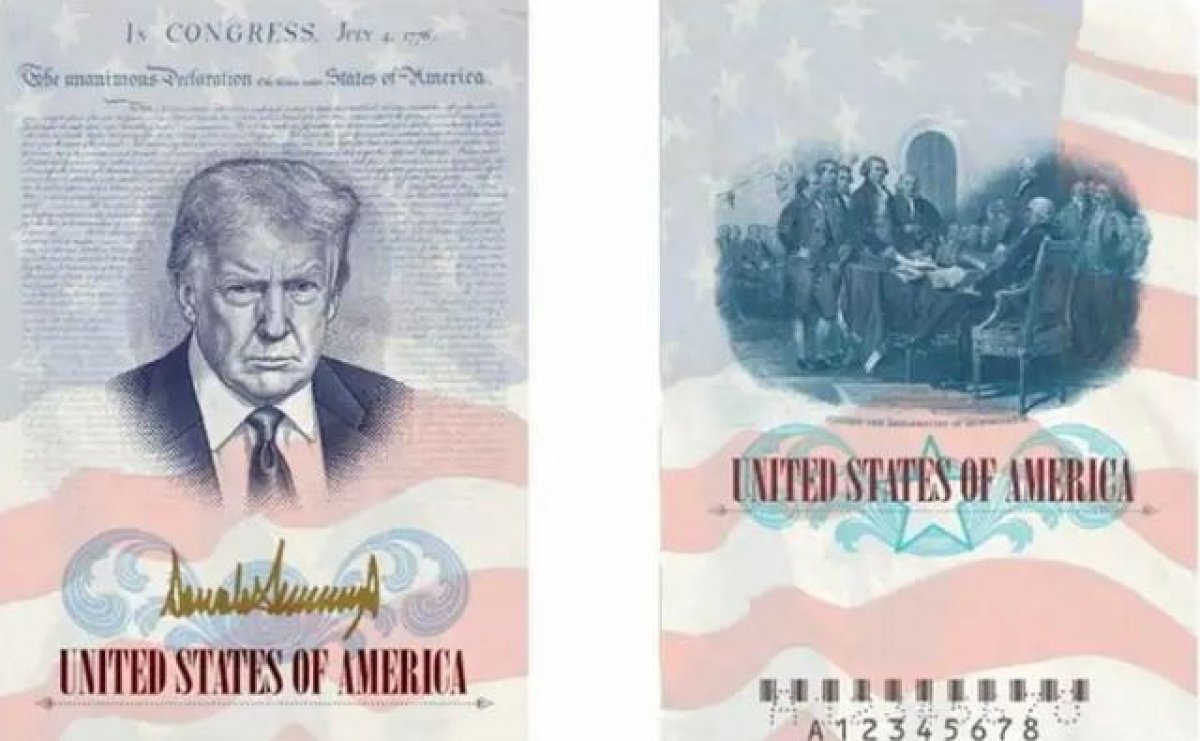 Паспорта с изображением Трампа выпустят в США