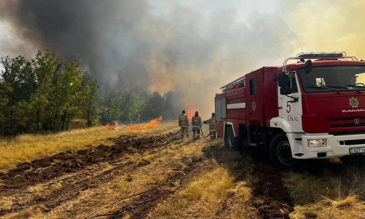 Лесной пожар тушат в ВКО