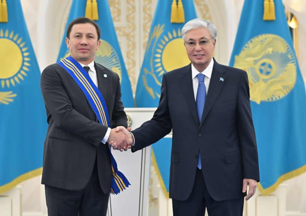 Токаев поздравил Головкина со вступлением в Международный зал боксерской славы