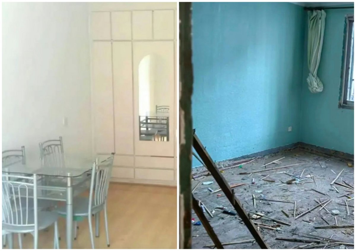 Строительная бригада перепутала этаж и полностью уничтожила чужую квартиру