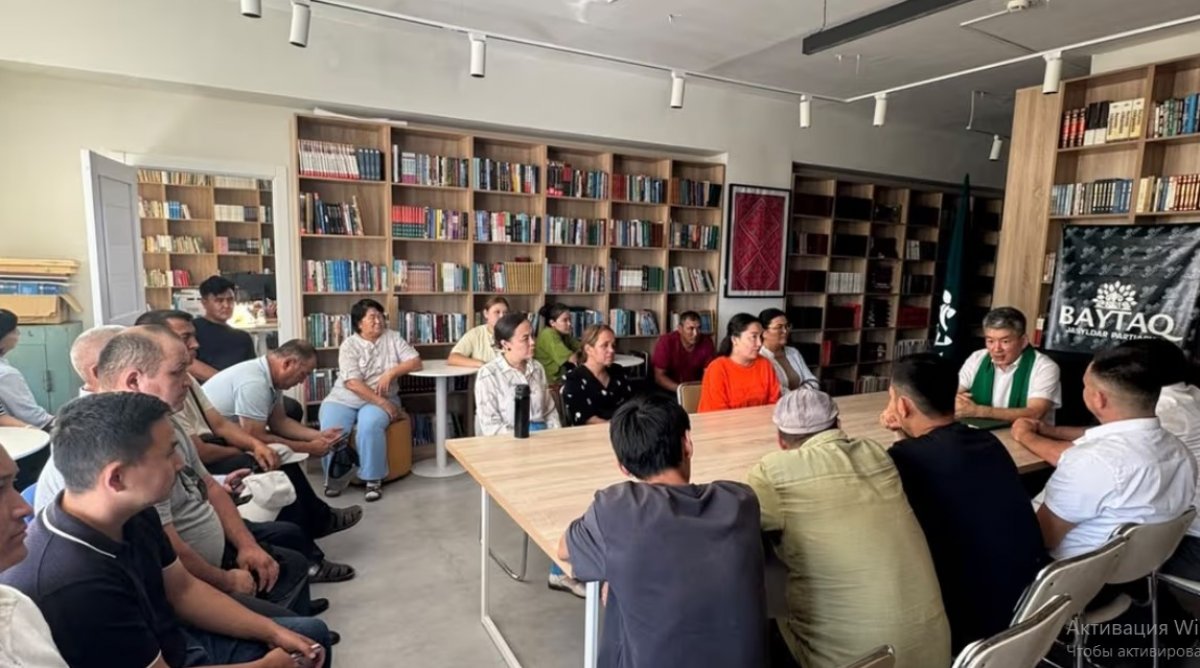 Кандидат "Байтақ" встретился с жителями Жалпактал и представил предвыборную программу
