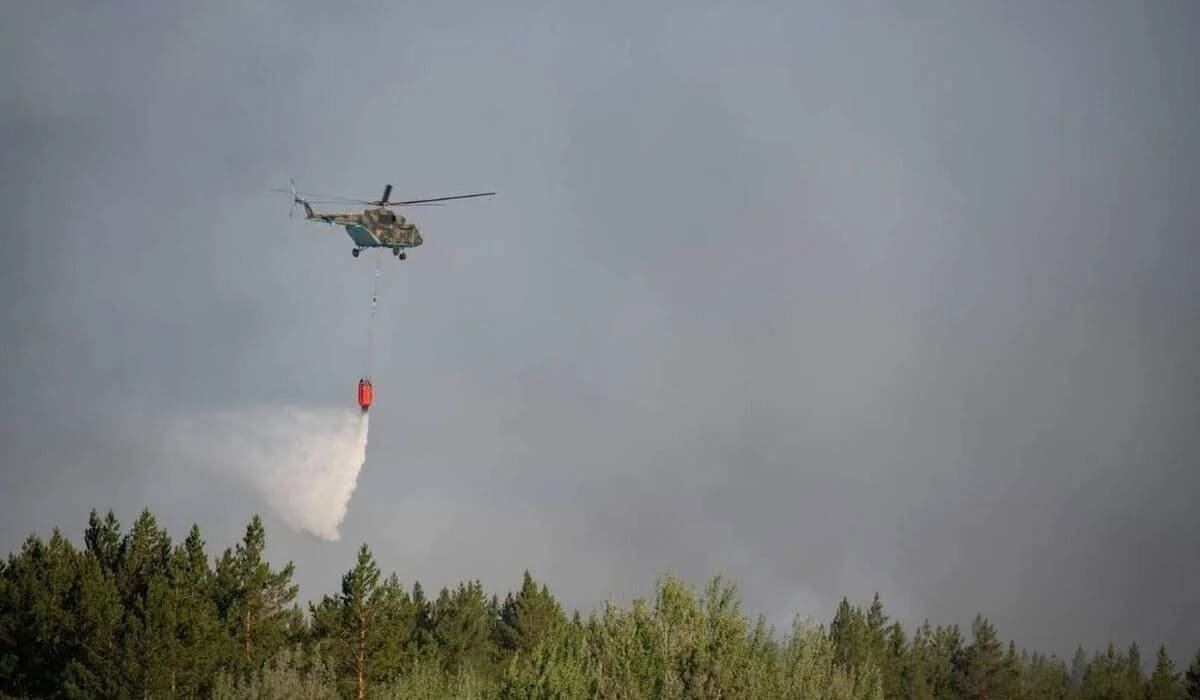 54 тонны воды с воздуха: как тушили сложный горный пожар в Алматинской области (ВИДЕО)