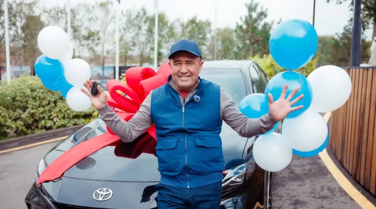 Житель Шымкента выиграл автомобиль за несколько дней до дня своего рождения